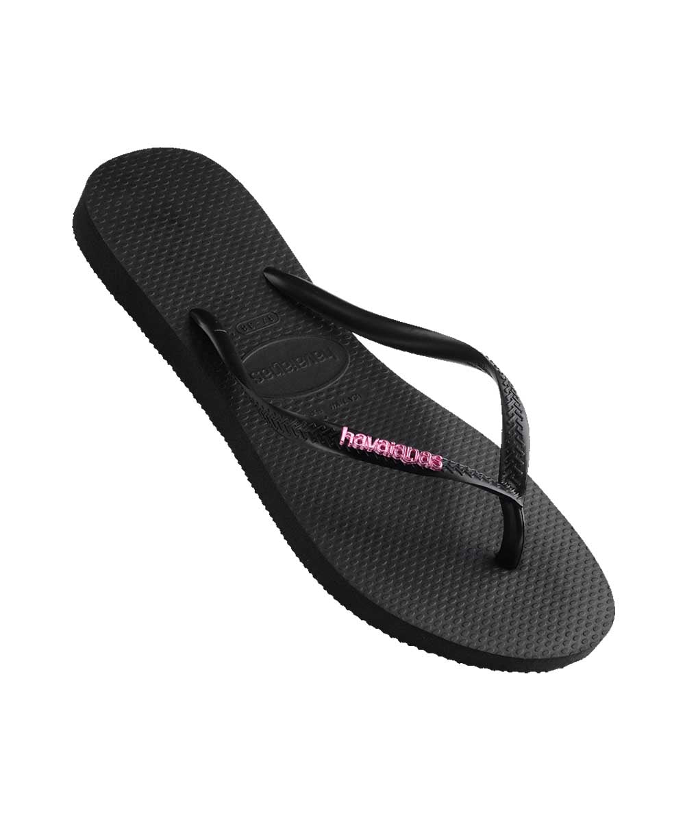 Havaianas Women's Slim Metal Logo Thongs – view 3