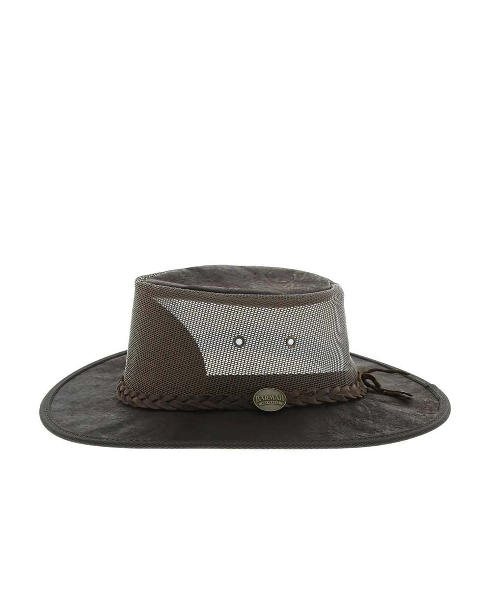 Barmah Squashy Roo Leather Cooler Hat Secondary image