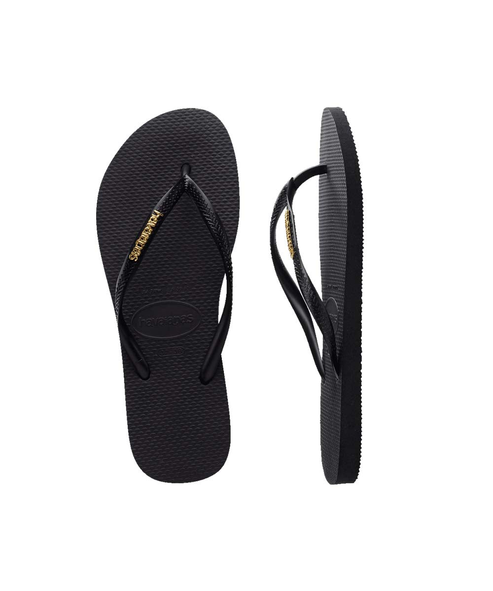 Havaianas Women's Slim Metal Logo Thongs Main image