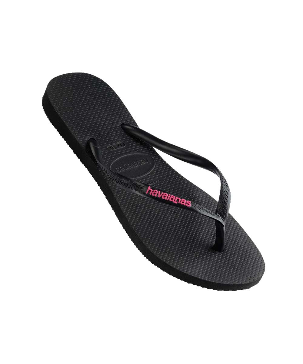 Havaianas Women's Slim Rubber Logo Thong